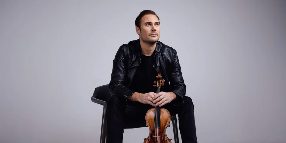 Christian Svarfvar with his violin