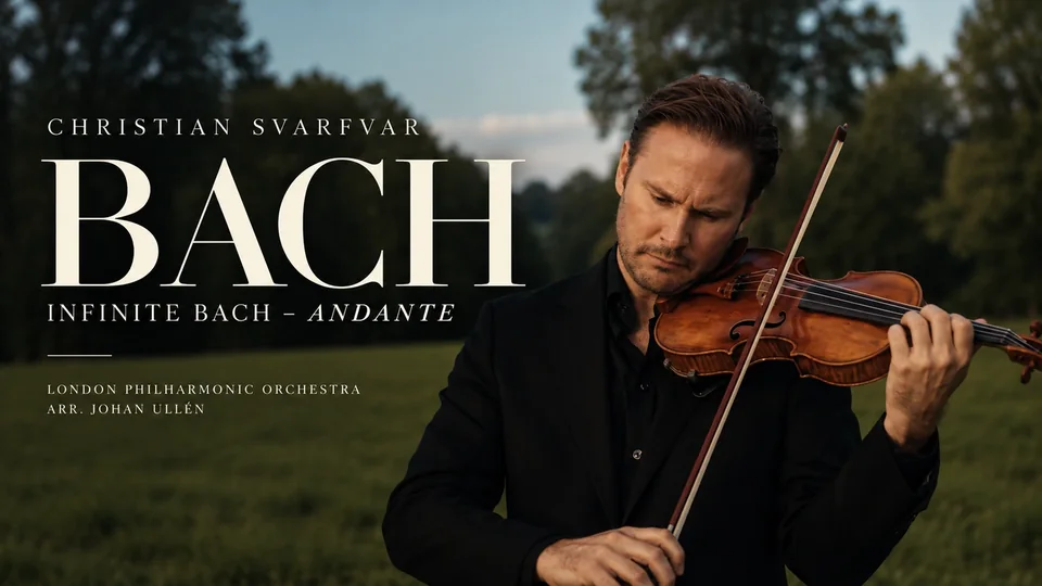 Infinite Bach - Andante – Christian Svarfvar. Christian Svarfvar, Infinite Bach från inspelningen med London Philharmonic Orchestra i Abbey Road Studios